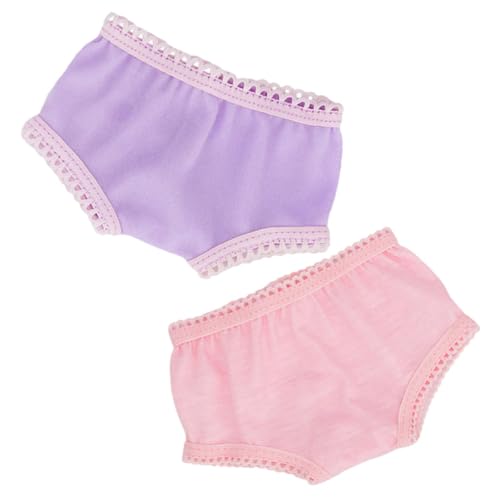 FRCOLOR 2 Stück Puppenunterwäsche für Puppen Bequeme und Dekorative Unterhosen als Puppenzubehör für Kreatives und Stilvolles Ankleiden FRCOLOR 2 Stück Puppenunterwäsche für Puppen Bequeme und Dekorative Unterhosen als Puppenzubehör für Kreatives und Stilvolles Ankleiden von FRCOLOR