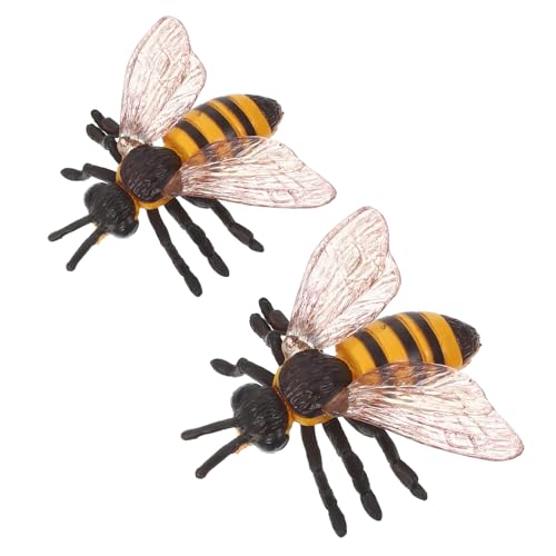 FRCOLOR 2 Stück Realistische Bienenfiguren aus Kindersicherem Naturgetreues Design für Bildungszwecke für Insektenprojekte Gartenpartys und Bienen Mottopartys FRCOLOR 2 Stück Realistische Bienenfiguren aus Kindersicherem Naturgetreues Design für Bildungszwecke für Insektenprojekte Gartenpartys und Bienen Mottopartys von FRCOLOR