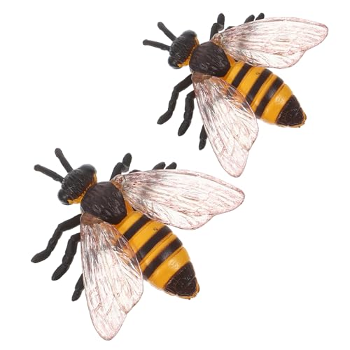 FRCOLOR 2 Stück Realistische Bienenfiguren aus Sicherem Pädagogische Tierornamente für Interaktives Lernspielzeug Science-Projekt Geburtstagsdeko Tragbar für Zuhause und Schule FRCOLOR 2 Stück Realistische Bienenfiguren aus Sicherem Pädagogische Tierornamente für Interaktives Lernspielzeug Science-Projekt Geburtstagsdeko Tragbar für Zuhause und Schule von FRCOLOR