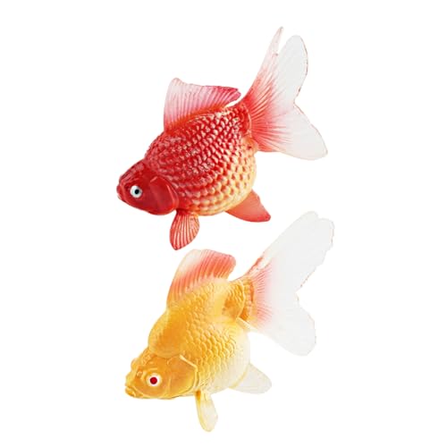 FRCOLOR 2 Stück Realistische Goldfisch Figuren Künstliche Goldfische für Aquarium Dekoration Lebensechte Goldfisch Modelle für Lernspiele Gelb Rot FRCOLOR 2 Stück Realistische Goldfisch Figuren Künstliche Goldfische für Aquarium Dekoration Lebensechte Goldfisch Modelle für Lernspiele Gelb Rot von FRCOLOR