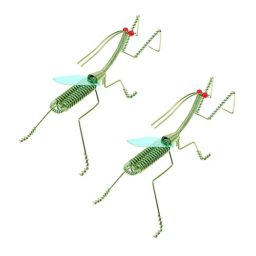 FRCOLOR 2 Stück Realistische Mantis Modelle Handgemachte Insekten Ornamente für Dekoration und Bildung Simulation Mantis Figuren Grün für Garten und Kindergarten FRCOLOR 2 Stück Realistische Mantis Modelle Handgemachte Insekten Ornamente für Dekoration und Bildung Simulation Mantis Figuren Grün für Garten und Kindergarten von FRCOLOR