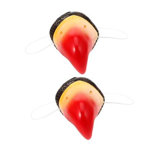 FRCOLOR 2 Stück Realistische Papageien Schnabel Nase Halloween Cosplay Zubehör Tier Requisiten für Partys Karneval und Kostüme aus Robustem Vinyl für Einen Authentischen Look FRCOLOR 2 Stück Realistische Papageien Schnabel Nase Halloween Cosplay Zubehör Tier Requisiten für Partys Karneval und Kostüme aus Robustem Vinyl für Einen Authentischen Look von FRCOLOR
