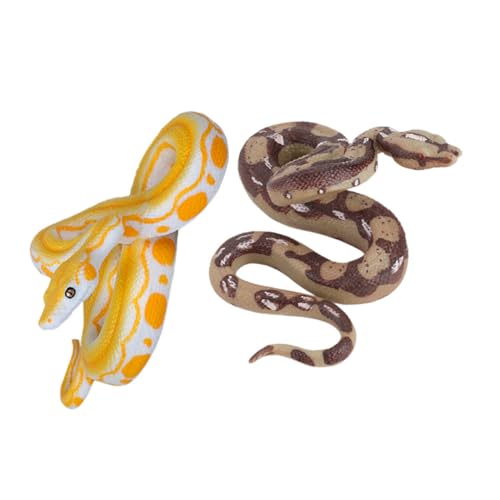 FRCOLOR 2stücke Realistische Schlangenfigur Gefälschte Schlangenspielzeug Halloween-dekorationsrequisiten Spielzeugschlange Streichschlange Für Partygeschenke von FRCOLOR