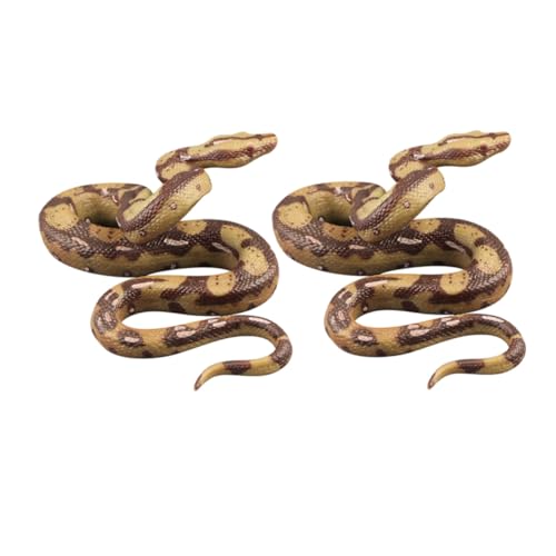 FRCOLOR 2 Stück Realistisches Fake Snake Modell aus PVC Pädagogische Schlangenfigur für Robustes Reptil Tiermodell für Wissenschaftsunterricht Kreatives Spiel und Halloween Dekoration FRCOLOR 2 Stück Realistisches Fake Snake Modell aus PVC Pädagogische Schlangenfigur für Robustes Reptil Tiermodell für Wissenschaftsunterricht Kreatives Spiel und Halloween Dekoration von FRCOLOR