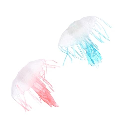 FRCOLOR 2 Stück Realistisches Quallenmodell Teiliges Lebensechte Meereslebewesen Figuren Pädagogisches für Montessori Lernspielzeug Ab Jahre mit Detailreicher Verarbeitung und Farbecht von FRCOLOR