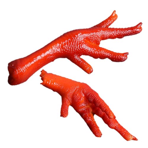 FRCOLOR 2 Stück Realistisches Teiliges Hühnerfuß Deko Modell Künstliche Lebensmittelrequisiten Lebensmittelecht Wirkende Fake Food Küchenaccessoires Wiederverwendbar Farbbeständig Einfach von FRCOLOR