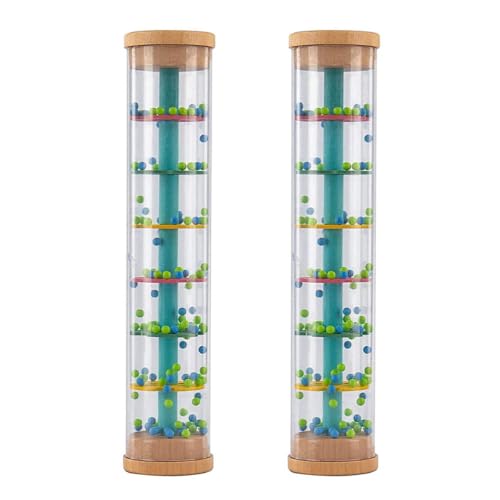 FRCOLOR 2 Stück Regenmacher für Kleinkinder Pädagogisches Musikinstrument für Sicherheitsmaterial Kreatives Rhythmusspielzeug für Geburtstage und Weihnachten FRCOLOR 2 Stück Regenmacher für Kleinkinder Pädagogisches Musikinstrument für Sicherheitsmaterial Kreatives Rhythmusspielzeug für Geburtstage und Weihnachten von FRCOLOR