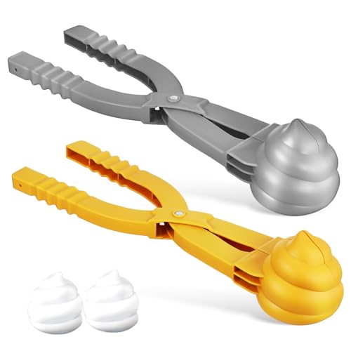 FRCOLOR 2 Stück Schneeballformer Clip Teilig Langer Griff Großer Schneeballmacher Winter Outdoor für Schnelle Einfache Schneeballherstellung ohne Kalte Hände Bauen Zufällige Farbe FRCOLOR 2 Stück Schneeballformer Clip Teilig Langer Griff Großer Schneeballmacher Winter Outdoor für Schnelle Einfache Schneeballherstellung ohne Kalte Hände Bauen Zufällige Farbe von FRCOLOR
