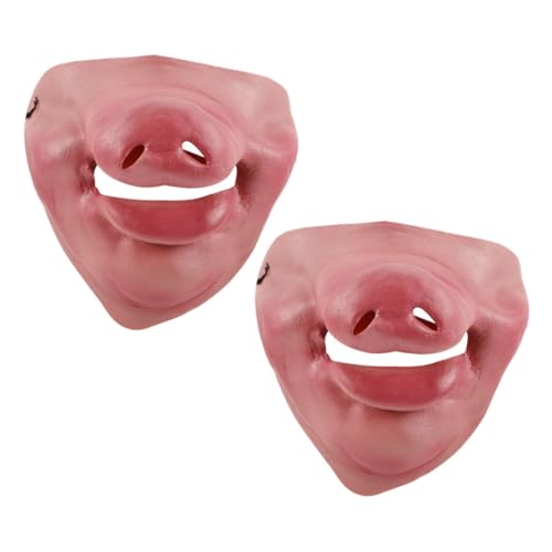 FRCOLOR 2 Stück Schweinenase-maske Gruselige Schweinemaske Halbmaske Halloween-schwein-maske Tiergesichtsmaske Tiermasken Nase Kostüm Halbgesichtsmaskenkostüm Rosa Emulsion FRCOLOR 2 Stück Schweinenase-maske Gruselige Schweinemaske Halbmaske Halloween-schwein-maske Tiergesichtsmaske Tiermasken Nase Kostüm Halbgesichtsmaskenkostüm Rosa Emulsion von FRCOLOR