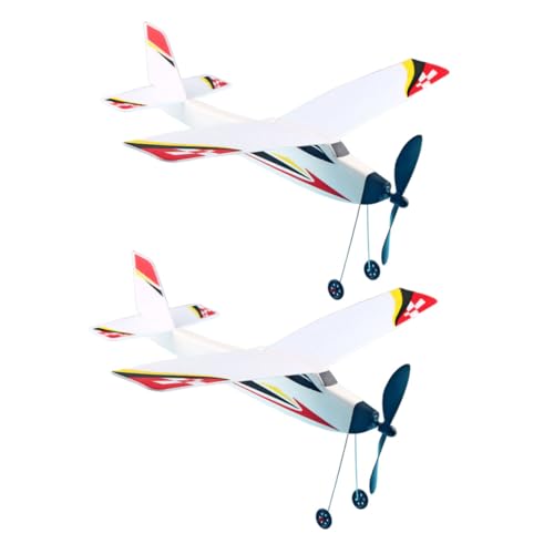 FRCOLOR 2 Stück Segelflugzeuge aus Schaumstoff mit Gummibandantrieb Rumpf Bedruckt Edukatives Outdoor für Fördert Motorik und Lernspaß FRCOLOR 2 Stück Segelflugzeuge aus Schaumstoff mit Gummibandantrieb Rumpf Bedruckt Edukatives Outdoor für Fördert Motorik und Lernspaß von FRCOLOR