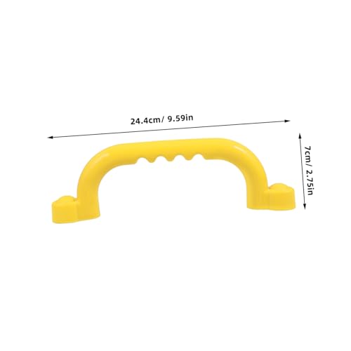 FRCOLOR 2 Stück Sicherheits Handgriffe aus Kunststoff für Spielplatzgeräte rutschfeste Klettergriffe für Schaukeln und Kletterrahmen für Gelb FRCOLOR 2 Stück Sicherheits Handgriffe aus Kunststoff für Spielplatzgeräte rutschfeste Klettergriffe für Schaukeln und Kletterrahmen für Gelb von FRCOLOR
