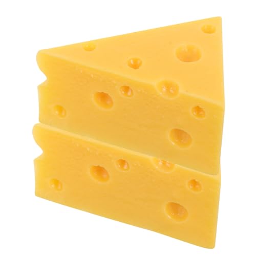 FRCOLOR 2 Stück Simulierte Käse Modelle Realistische Fake Food Deko für Bäckerei Displays für Kuchenpräsentationen und Kreative DIY Dekorationen FRCOLOR 2 Stück Simulierte Käse Modelle Realistische Fake Food Deko für Bäckerei Displays für Kuchenpräsentationen und Kreative DIY Dekorationen von FRCOLOR