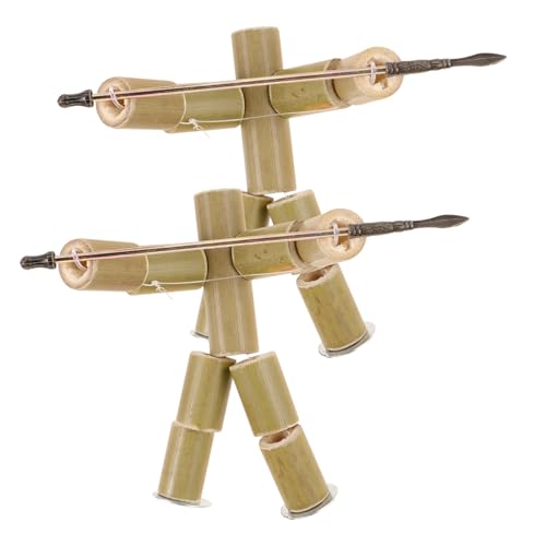 FRCOLOR 2 Stück Teiliges Bambus Puppenspiel für Handgefertigte Bjd Dolls aus Robustem Bambus Fördert Feinmotorik Fingerfertigkeit und Auge Hand Koordination Pädagogisches für Kreative von FRCOLOR