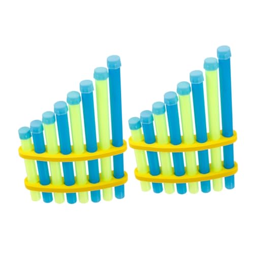FRCOLOR 2 Stück Teiliges DIY Panflöten Handgefertigtes Musikinstrument für Leichtes Lernspielzeug für Musikunterricht Physik und Akustik Experimente im Klassenzimmer FRCOLOR 2 Stück Teiliges DIY Panflöten Handgefertigtes Musikinstrument für Leichtes Lernspielzeug für Musikunterricht Physik und Akustik Experimente im Klassenzimmer von FRCOLOR
