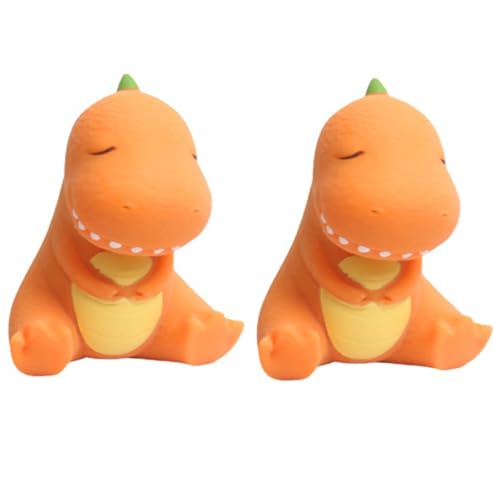 FRCOLOR 2 Stück Teiliges Dinosaurier quetschspielzeug Kleines Stressspielzeug für Lustige Dinosaurierform als Party Druckentlastendes Sensorisches für Jungen und Mädchen Zufällige Farbe von FRCOLOR