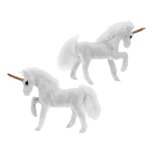 FRCOLOR 2 Stück Teiliges Einhorn Realistische Pelzige Tierfiguren Miniatur Dekoration für Zuhause Fotorequisiten Kreative Wohnaccessoires FRCOLOR 2 Stück Teiliges Einhorn Realistische Pelzige Tierfiguren Miniatur Dekoration für Zuhause Fotorequisiten Kreative Wohnaccessoires von FRCOLOR