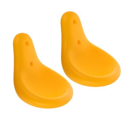 FRCOLOR 2 Stück Teiliges Ersatzsitz für Wippe Outdoor Strapazierfähiger Kunststoff Stoßdämpfend Farbecht Gelb Kindersicherer Sitz für Spielplatz Park Gemeinschaftsbereiche von FRCOLOR
