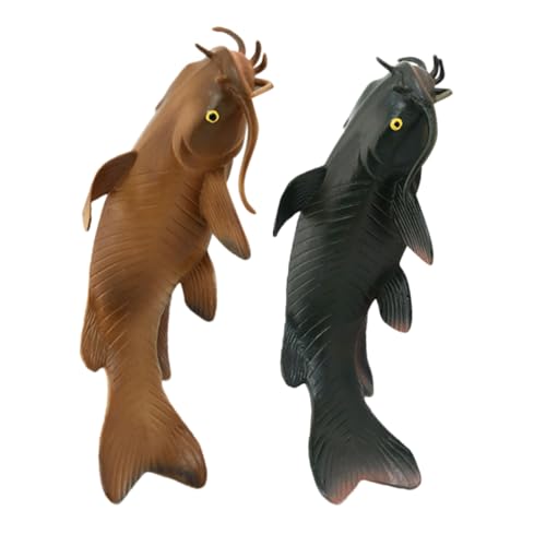 FRCOLOR 2 Stück Teiliges Fischspielzeug Realistische Simulation Fischmodell Detaillierte Handarbeit Lebensecht Farbenfroh Dekoration Fotografie Requisite für Aquarium von FRCOLOR