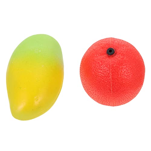 FRCOLOR 2 Stück Teiliges Fruit Shaker aus Robustem Pädagogisches Musikspielzeug für Ab Jahren Handliches Percussion Instrument Konzentration und Hand Auge Koordination mit Mango und von FRCOLOR