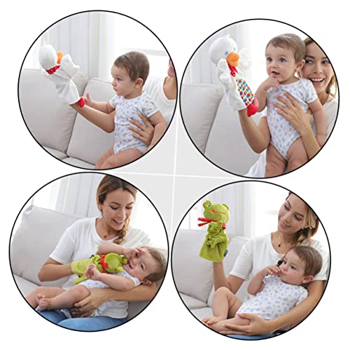 FRCOLOR 2 Stück Teiliges Handpuppen aus Weichem Niedliche Cartoon Tiere Frosch und Ente Interaktives für Eltern Junge Mädchen Spiele und Kreative Erzählungen im Kindergarten und Zuhause von FRCOLOR