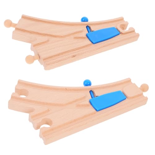 FRCOLOR 2 Stück Teiliges Holzbahn Schienenweichen Set mit Gebogenen Schienen für Kreative Layouts Holzspielzeug Szenen für Kleinkinder und Junge Eisenbahnfans FRCOLOR 2 Stück Teiliges Holzbahn Schienenweichen Set mit Gebogenen Schienen für Kreative Layouts Holzspielzeug Szenen für Kleinkinder und Junge Eisenbahnfans von FRCOLOR