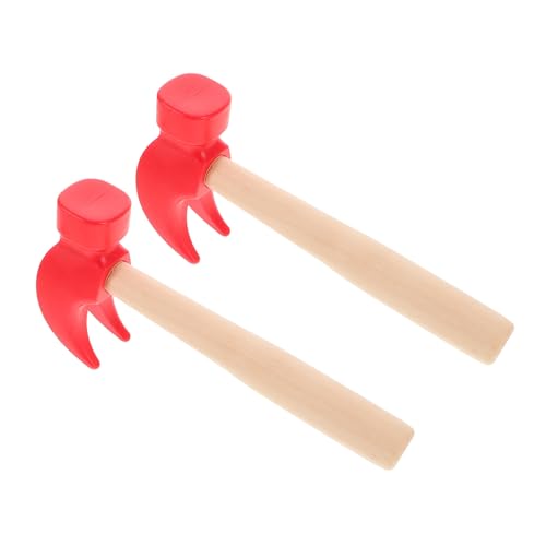 FRCOLOR 2 Stück Teiliges Holzhammer Realistisches Werkzeug Sichere Runde Kanten Fördert Hand Auge Koordination als Interaktives Lernspielzeug für Jungen und Mädchen FRCOLOR 2 Stück Teiliges Holzhammer Realistisches Werkzeug Sichere Runde Kanten Fördert Hand Auge Koordination als Interaktives Lernspielzeug für Jungen und Mädchen von FRCOLOR