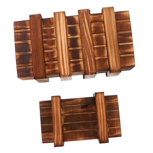 FRCOLOR 2 Stück Teiliges Holzpuzzle mit Geheimem Fach Pädagogisches für Fördert Denkfähigkeiten und Sorgt für Spaß mit Versteckten Rätseln und Herausforderungen FRCOLOR 2 Stück Teiliges Holzpuzzle mit Geheimem Fach Pädagogisches für Fördert Denkfähigkeiten und Sorgt für Spaß mit Versteckten Rätseln und Herausforderungen von FRCOLOR