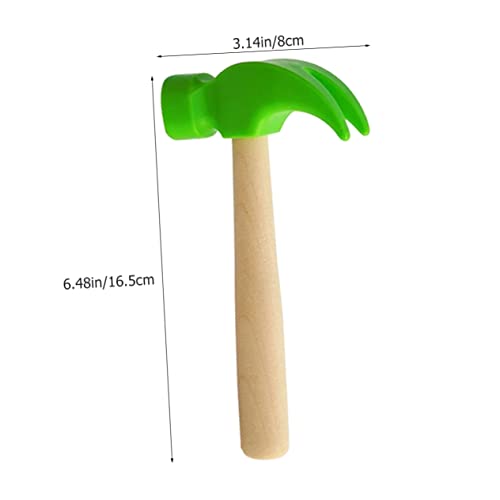 FRCOLOR 2 Stück Teiliges Kinderwerkzeug Hammer Leichtes Holzspielzeug für Kleinkinder Fördert Hand Auge Koordination Motorische Fähigkeiten und Fantasievolles Geeignet für Jungen und von FRCOLOR
