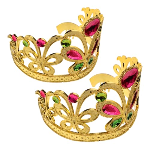 FRCOLOR 2 Stück Teiliges Kronen Haarreif mit Bunten Strasssteinen Leichter Bequemer Kopfschmuck für Mädchen für Partys Kostüm Hochzeit und Fotoshootings FRCOLOR 2 Stück Teiliges Kronen Haarreif mit Bunten Strasssteinen Leichter Bequemer Kopfschmuck für Mädchen für Partys Kostüm Hochzeit und Fotoshootings von FRCOLOR