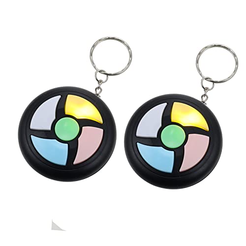 FRCOLOR 2 Stück Teiliges Memory Schlüsselanhänger Konzentrationstraining Tragbar Langlebig Gehirntrainingsspiel für Jungen und Mädchen Praktische Handheld Spielzeuge von FRCOLOR