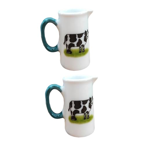 FRCOLOR 2 Stück Teiliges Mini Keramik Milchbecher Realistische Miniatur Puppenhaus Deko Hochwertige Porzellan Mini Tassen als Puppenhaus Zubehör und Küchenspielzeug für Mädchen FRCOLOR 2 Stück Teiliges Mini Keramik Milchbecher Realistische Miniatur Puppenhaus Deko Hochwertige Porzellan Mini Tassen als Puppenhaus Zubehör und Küchenspielzeug für Mädchen von FRCOLOR