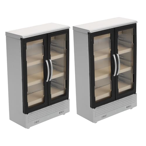 FRCOLOR 2 Stück Teiliges Mini Kühlschrank Doppeltüriger Miniatur Kühlschrank für Puppenhaus Küche für Vielseitig für Supermarkt und Küchendekoration FRCOLOR 2 Stück Teiliges Mini Kühlschrank Doppeltüriger Miniatur Kühlschrank für Puppenhaus Küche für Vielseitig für Supermarkt und Küchendekoration von FRCOLOR