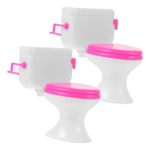FRCOLOR 2 Stück Teiliges Mini Toiletten Interaktives Puppenhaus Möbel Simulierter Toilettensitz für Buntes Kunststoffspielzeug Fantasie und Kognitiven Fähigkeiten für Zufällige Farbe FRCOLOR 2 Stück Teiliges Mini Toiletten Interaktives Puppenhaus Möbel Simulierter Toilettensitz für Buntes Kunststoffspielzeug Fantasie und Kognitiven Fähigkeiten für Zufällige Farbe von FRCOLOR