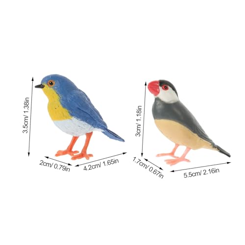 FRCOLOR 2 Stück Teiliges Mini Vogel Modell Realistische Künstliche Vogel Figur Lebensechte Mikro Landschaft Deko für Garten Zuhause und Büro Dekoration FRCOLOR 2 Stück Teiliges Mini Vogel Modell Realistische Künstliche Vogel Figur Lebensechte Mikro Landschaft Deko für Garten Zuhause und Büro Dekoration von FRCOLOR