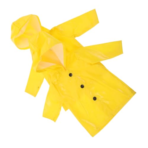 FRCOLOR 2 Stück Teiliges Puppen Regenjacken Gelb Wasserdichter Poncho Einfach Anzuziehen Modisch für Puppen für Strapazierfähiges Material Vielseitig für Outdoor Spiel von FRCOLOR