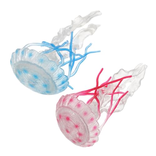 FRCOLOR 2 Stück Teiliges Realistische Quallen Modelle aus Langlebigem Material Farbintensiv und Formbeständig Pflegeleicht Vielseitig Einsetzbar als Aquarium Deko Schreibtisch oder FRCOLOR 2 Stück Teiliges Realistische Quallen Modelle aus Langlebigem Material Farbintensiv und Formbeständig Pflegeleicht Vielseitig Einsetzbar als Aquarium Deko Schreibtisch oder von FRCOLOR