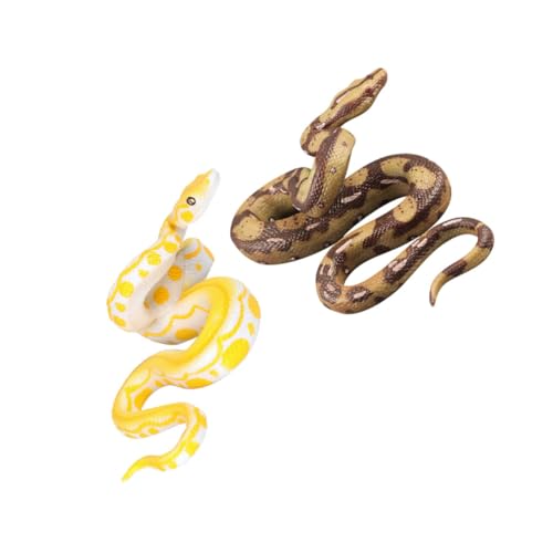 FRCOLOR 2 Stück Teiliges Realistisches Schlangenmodell Täuschend Echte Gummischlangen Pädagogisches Fake Snake Figure für Spaß Requisite und Party Prank FRCOLOR 2 Stück Teiliges Realistisches Schlangenmodell Täuschend Echte Gummischlangen Pädagogisches Fake Snake Figure für Spaß Requisite und Party Prank von FRCOLOR