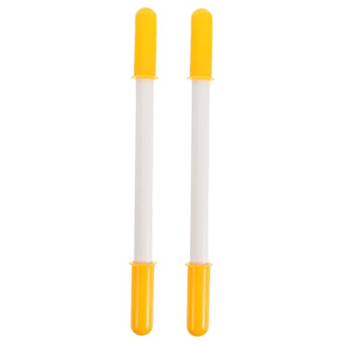 FRCOLOR 2 Stück Teiliges Schaukelpferd Griff aus Kindersicheren Kunststoff rutschfeste Ersatzgriffe für Schaukelspielzeug Farbenfrohes Gelbes Design für Holzpferd Zubehör von FRCOLOR