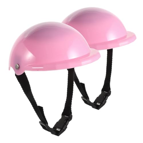FRCOLOR 2 Stück Teiliges Sporthelm für Puppen Fahrradhelm Design für Doll Fördert Kreatives Rollenspiel und Passende Accessoires für Puppenoutfits von FRCOLOR