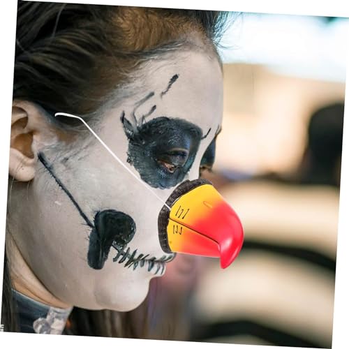 FRCOLOR 2 Stück Teiliges Tiernasen Enten Papageienschnabel und Halloween Cosplay Requisite Wiederverwendbar Waschbar Leicht zu Tragen Dekoratives Kostümzubehör für Tiermottopartys von FRCOLOR