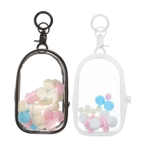 FRCOLOR 2 Stück Teiliges Transparentes PVC Display Schlüsselanhänger Durchsichtige Aufbewahrungstasche für Mini-Figuren Puppen und Sammlerstücke Verschließbar Verschleißfest für Zuhause FRCOLOR 2 Stück Teiliges Transparentes PVC Display Schlüsselanhänger Durchsichtige Aufbewahrungstasche für Mini-Figuren Puppen und Sammlerstücke Verschließbar Verschleißfest für Zuhause von FRCOLOR