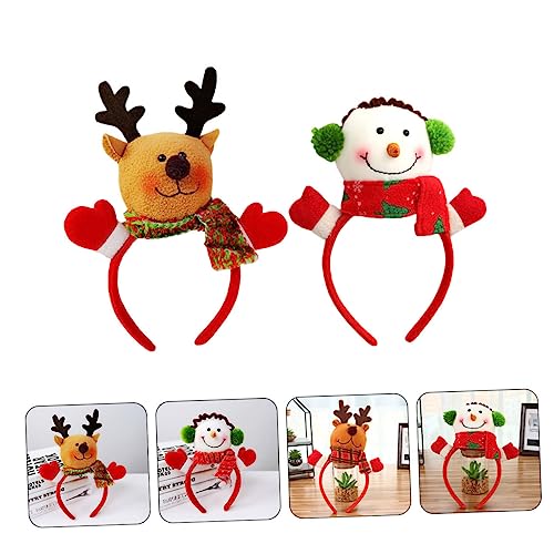 FRCOLOR 2 Stück Teiliges Weihnachts Haarband mit Weihnachtsmann Schneemann und Rentier Design Leicht Bequem Verstellbar für Weihnachtsfeier Kostüm Geburtstag Cosplay und Kinderparty FRCOLOR 2 Stück Teiliges Weihnachts Haarband mit Weihnachtsmann Schneemann und Rentier Design Leicht Bequem Verstellbar für Weihnachtsfeier Kostüm Geburtstag Cosplay und Kinderparty von FRCOLOR