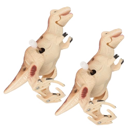 FRCOLOR 2 Stück Teiliges Wind Up Dinosaurier für Kleine Kreative Aufziehtiere in Dinosaurierform Interaktive Laufmechanik Geschenkidee für Jungen und Mädchen von FRCOLOR