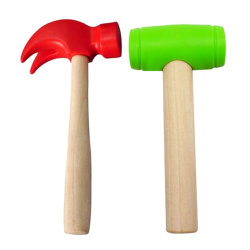 FRCOLOR 2 Stück Teiliges aus Holzspielzeug Hämmern Simulation von Klauenhammer und Mallet für Kreatives Rollenspiel und Lernwerkzeuge für Kleinkinder FRCOLOR 2 Stück Teiliges aus Holzspielzeug Hämmern Simulation von Klauenhammer und Mallet für Kreatives Rollenspiel und Lernwerkzeuge für Kleinkinder von FRCOLOR