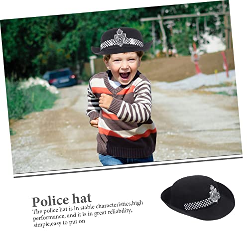 FRCOLOR 2 Stück Teiliges und Erwachsenen aus Filz Realistische Polizei Kostümkappen für Halloween Karneval Bühnenauftritte Leichtes und Langlebiges Cosplay Accessoire von FRCOLOR