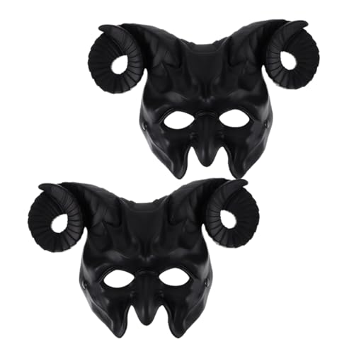 FRCOLOR 2 Stück Tierische Halbgesichtsmasken für Halloween Feiern und Karneval Bequeme Cosplay Requisite für Festivals und Events FRCOLOR 2 Stück Tierische Halbgesichtsmasken für Halloween Feiern und Karneval Bequeme Cosplay Requisite für Festivals und Events von FRCOLOR