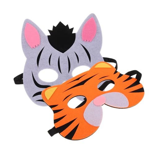 FRCOLOR 2 Stück Tiermasken für Halloween Kostüm Accessoire Cosplay Requisite für und Partys Zebra Tiger Lustige und Kreative Tiermasken für Jede FRCOLOR 2 Stück Tiermasken für Halloween Kostüm Accessoire Cosplay Requisite für und Partys Zebra Tiger Lustige und Kreative Tiermasken für Jede von FRCOLOR