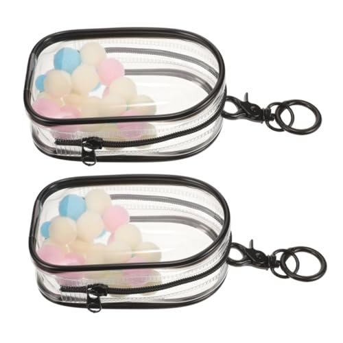 FRCOLOR 2 Stück Transparente Figuren Display Tasche mit Schlüsselanhänger und Pompons wasserdichte Mini Puppen Aufbewahrungstasche Tragbarer Organizer für Sammler Unterwegs Klare FRCOLOR 2 Stück Transparente Figuren Display Tasche mit Schlüsselanhänger und Pompons wasserdichte Mini Puppen Aufbewahrungstasche Tragbarer Organizer für Sammler Unterwegs Klare von FRCOLOR