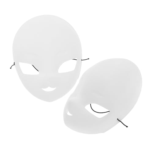 FRCOLOR 2 Stück Unbemalte Weiße Maske für Diy Leere Vollmaske zum Malen für Karneval Cosplay und Kreative Gestaltung für Maskenball und Partys Zufällige Farbe FRCOLOR 2 Stück Unbemalte Weiße Maske für Diy Leere Vollmaske zum Malen für Karneval Cosplay und Kreative Gestaltung für Maskenball und Partys Zufällige Farbe von FRCOLOR