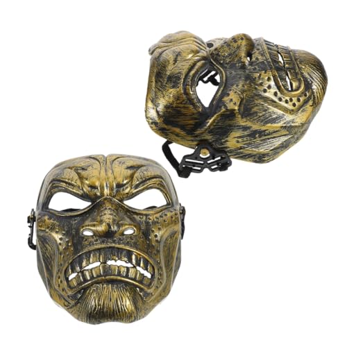 FRCOLOR 2 Stück Vintage Römische Vollgesichtsmaske mit Beeindruckender Handwerkskunst Staubdicht Robust für Halloween Maskenball Karneval Cosplay und Mittelalterliche Partys FRCOLOR 2 Stück Vintage Römische Vollgesichtsmaske mit Beeindruckender Handwerkskunst Staubdicht Robust für Halloween Maskenball Karneval Cosplay und Mittelalterliche Partys von FRCOLOR